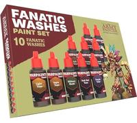 The Army Painter Warpaints Fanatic: Washes Paint Set, Set Completo de 10 Pinturas Acrílicas en Botellas con Gotero de 18mL para Lavar y Sombrear Modelos Miniatura