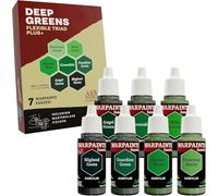 The Army Painter, Warpaints Flexible Triad PLUS+: Deep Greens, 7 x 18 ml de pinturas acrílicas - Pintura de hobby de calidad para miniaturas para Dungeons and Dragons y miniaturas de Warhammer.
