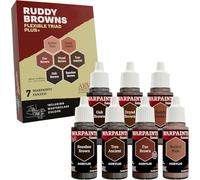 The Army Painter, Warpaints Flexible Triad PLUS+: Ruddy Browns, 7 x 18 ml de pinturas acrílicas - Pintura de hobby de calidad para miniaturas para Dungeons and Dragons y miniaturas de Warhammer.