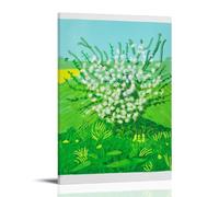 The Arrival of Spring-in-Woldgat David Hockney Póster Pintura Decorativa Lienzo Arte de Pared Sala de Estar Póster Dormitorio Pintura, Arte de Pared Impresión de Imagen Moderna Decoración de