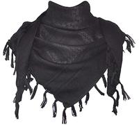 THE ART BOX Bufanda Militar Puro Algodón Shemagh Tactical Desert Keffiyeh Bufanda Cuello Cabeza Bufanda Arabe Afgana con Borla 110x110 cm