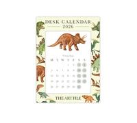 The Art File - Calendario de escritorio con ranura para soporte - Dinosaurios