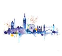 The Art Group Summer Thornton (London Skyline) - Impresión artística de 60 x 80 cm, Papel, Multicolor, 60 x 80 x 1,3 cm