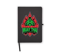 The Art of Eight Limbs - Cuaderno de Muay Thai, páginas en blanco, cubierta de piel sintética, planificador, diario, cuaderno de trabajo