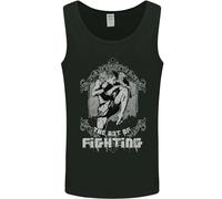 The Art of Fighting MMA Muay Thai - Camiseta sin mangas para hombre, Negro, XXL
