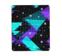 The Art of Glitching - Alfombrilla de ratón con base de goma con borde cosido, antideslizante, para juegos de oficina, superficie de tela lisa, múltiples verticales