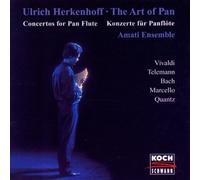 The Art of Pan: Concertos For Pan Flute (Bach: Overture No.2/Vivaldi: Concerto Op.3/Marcello: Concerto/Telemann: Concerto/Quantz: Concerto) by Herkenhoff