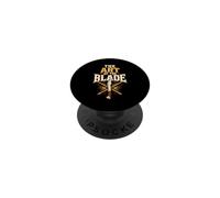 The Art of The Blade Camiseta Eskrima Kali Artes Marciales PopSockets PopGrip Adhesivo