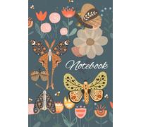 "The Artistic Butterfly": A Lined Notebook of a Butterfly in Blooming Flowers - 6x9 in | 120 Pages