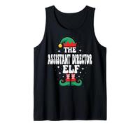 The Assistant Director Elf Funny Christmas Matching Family Camiseta sin Mangas