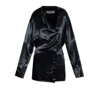 The Attico- Vestido Camisero Sensual- Dresses- Mujer- Negro- 2XS- Vestido Camisero Sensual