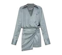 The Attico- Vestido de manga larga- Dresses- Mujer- Azul- 2XS- Vestido de manga larga