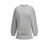 The Attico- Vestido Mini de Cuello Redondo Acanalado con Falda Plisada- Dresses- Mujer- Gris- 2XS- Vestido Mini de Cuello Redondo Acanalado con Falda Plisada