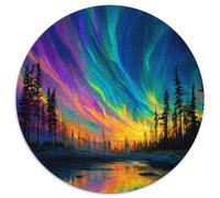 The Auroras boreales Dance Over An Enchanting Forest Rompecabezas Rompecabezas Juego De Habilidad para Toda La Familia 1000pcs (67.5x67.5cm)