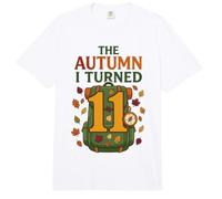 The Autumn I Turned 11 Mochila Brújula Cumpleaños 11 Comfort Colors Adult Heavyweight T-Shirt