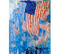 The Avenue in the Rain - Frederick Childe Hassam - Large Notebook: 120 Lined Pages, College Ruled, 8.5"x 11" Journal Diary Notepad