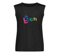 The B-52S - Camiseta sin mangas para hombre, de algodón, color negro, Negro , XXL