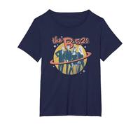 The B-52s - Foto de la Banda Camiseta, Mujer Tallas Grandes, Azul Marino, 2XL Grande