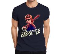 The Babysitter Slasher Gafas de Sol Pierna de Espinilla 80s Steve Harrington Camiseta para Hombre, azul marino, XXL