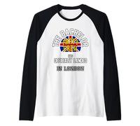 The Bachelor Party Crew ha aterrizado oficialmente la bandera de Londres Camiseta Manga Raglan