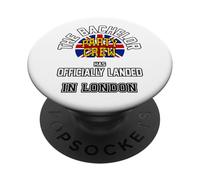 The Bachelor Party Crew ha aterrizado oficialmente la bandera de Londres PopSockets PopGrip Adhesivo