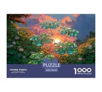The Background Is A Blurry Green Field 1000 Stück Premium-Karton Puzzle Glistening Clover Lebendige Bilder Kreatives Spiel Puzzles Als Geburtstagsgeschenke 70x50cm/1000pcs