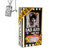 The Bad Ass Tarot Deck - Edición de Bolsillo, Papel de Cobre, Apto para Principiantes, Incluye Tarjetas Y Collar