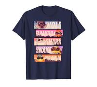 The Bad Guys Sunglasses Character Stacked Panels Camiseta