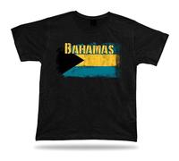 The Bahamas Flag Tshirt T-Shirt tee Top City Map Archipelago Sun and Sea Tricot T-Shirt Black 3XL