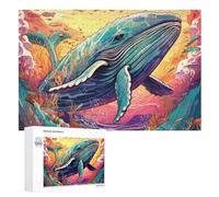 The Ballena Puzzle de Madera 1000 Piezas para Adultos Y Niños, Puzzles Imposible, Juego De Paciencia Colorido, De 12 Años (75×50cm)