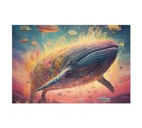 The Ballena Puzzle EnfFourmis 1000pcs, rompecabezas de madera - Kit de bricolaje Relax Juegos para adolescentes y adultos Regalos (75 × 50 cm)