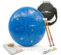 The Balmy Drum - Tambor de lengua de acero de 11 notas de 10 pulgadas, instrumento de tambor de acero, tambores para adultos, juego Balmy Drum para niños con libro de música, tambor de mano, mazo y