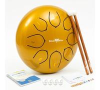 The Balmy Drum - Tambor de lengua de acero de 8 notas de 6 pulgadas, instrumento de tambor de acero, tambores para adultos, juego Balmy Drum para niños con libro de música, tambor de mano, mazo y