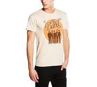 The Band Cirlce Loge - Camiseta Manga Corta para Hombre, Color Beige, Talla M