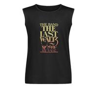 The Band Last Waltz Concert Poster Sleeveless T-Shirt Man's Fashion Cotton Black Vest Tank Clothes, Negro , 3XL