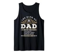 The Bank of Dad Funny Father's Day College Tuition Student Camiseta sin Mangas