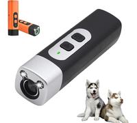 The Bark-Shield Pro, Bark Shield Anti Barking Device for Dogs, with LED Flashlight, Portable, Dog Bark Deterrent Device Suitable for Training to Improve Bad Behavior (Black)