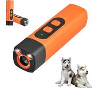 The Bark-Shield Pro, Bark Shield Anti Barking Device for Dogs, with LED Flashlight, Portable, Dog Bark Deterrent Device Suitable for Training to Improve Bad Behavior (Orange)