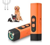 The Barklee Pro Barkshield for Dogs, Rechargeable Anti-Barking Bark Collar Alternative 50ft Range, Works Indoors & Outdoors - Dog Training & Behavior Aids (Orange)