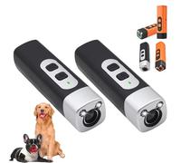 The BarkShield Pro, 25khz Anti-Barking Control, Bark Shield Anti Barking Device for Dogs with LED Flashlight, Suitable for Training to Improve Bad Behavior (Black*2pcs)
