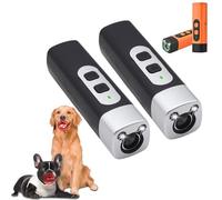 The Barkshield Pro - Bark Shield Anti Barking Device for Dogs, 25khz Anti-Barking Control with LED Flashlight, Suitable for Training to Improve Bad Behaviors (Black*2)