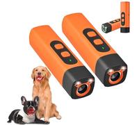 The Barkshield Pro - Bark Shield Anti Barking Device for Dogs, 25khz Anti-Barking Control with LED Flashlight, Suitable for Training to Improve Bad Behaviors (Orange*2)