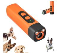 The Barkshield Pro - Bark Shield Anti Barking Device for Dogs, Dog Bark Deterrent Device with LED Flashlight, Suitable for Training to Improve Bad Behavior (Orange)