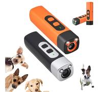 The Barkshield Pro - Bark Shield Anti Barking Device for Dogs, Dog Bark Deterrent Device with LED Flashlight, Suitable for Training to Improve Bad Behavior (Orange + Black)