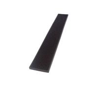 The bars Bars Alfombrilla, Goma, Negro, 70 x 10 x 1 cm