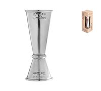 The bars Cuchara medidora de Acero Inoxidable, 15/30 ml, Fabricada en Italia, aleado, Gris