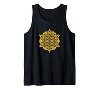 The Base 64 Creation Gold Star Tetraedron Merkaba Camiseta Camiseta sin Mangas