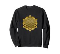 The Base 64 Creation Gold Star Tetraedron Merkaba Camiseta Sudadera
