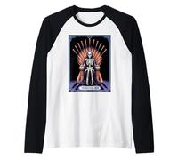 The Baseball Halloween Tarot Card Baseball Skeleton Mom Camiseta Manga Raglan