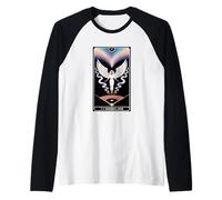 The Baseball Mom - Tarjeta de tarot de Halloween para mamá de béisbol Camiseta Manga Raglan